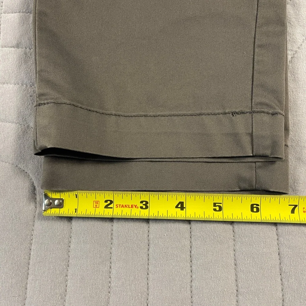 Banana Republic Mens Slim Fit Chino Pants 34x32 Olive Khaki Stretch Cotton Blend